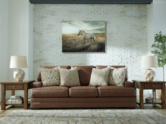 Lullora Furniture - Ashley Furniture - VillaCourt Living Room - Chair and a Half / Caramel - 7490923
