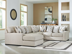 Lullora Furniture - Ashley Furniture - Laurelgrove Sectional - RAF 2-Piece Sectional Sofa Chaise / Pebble - 75105S4