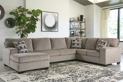 Lullora Furniture - Ashley Furniture - Ballinasloe Sectional - LAF 3-Piece Sectional with Chaise / Smoke - 80703S2