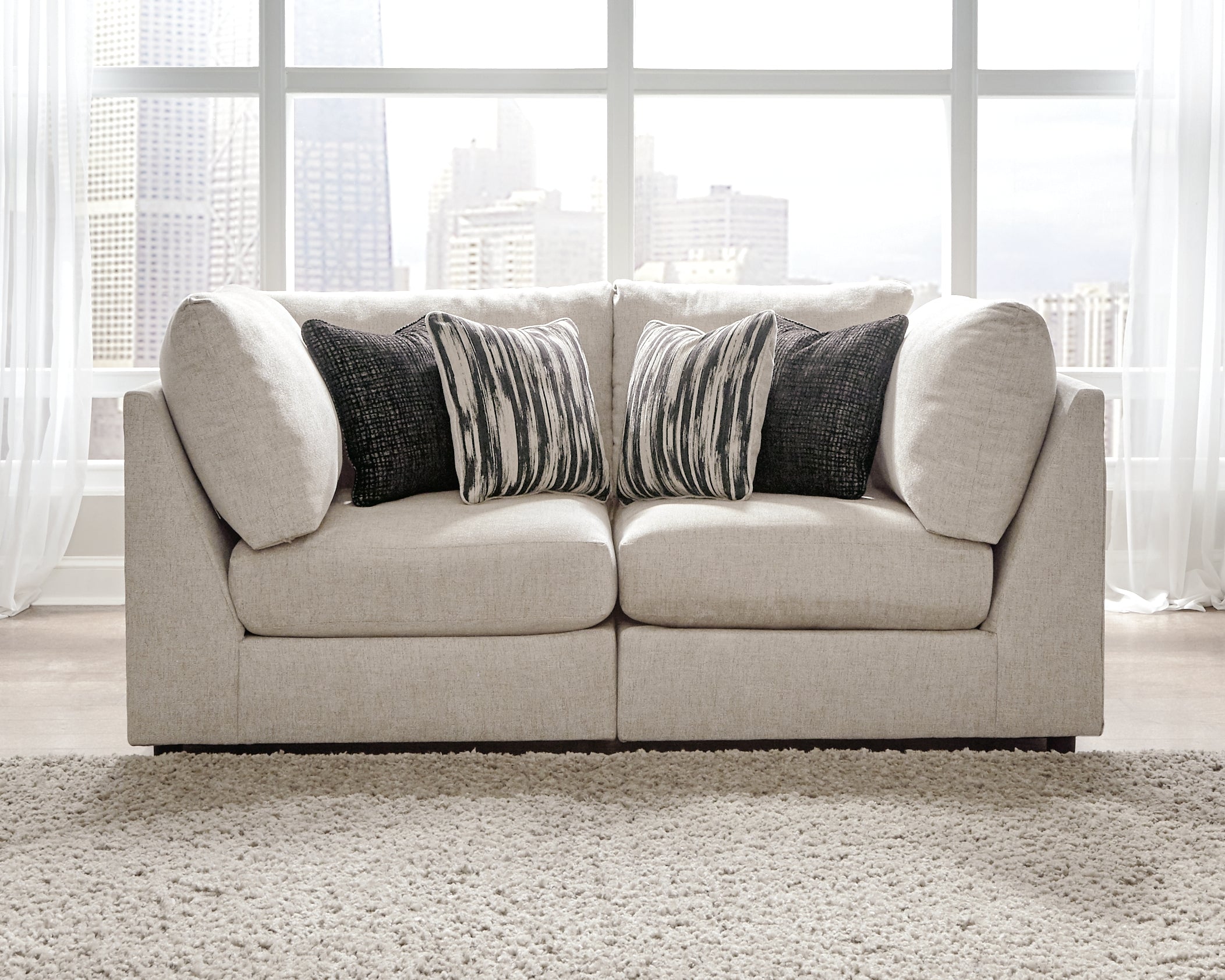 Lullora Furniture - Ashley Furniture - Kellway Sectional - 2-Piece Sectional / Bisque - 98707S2