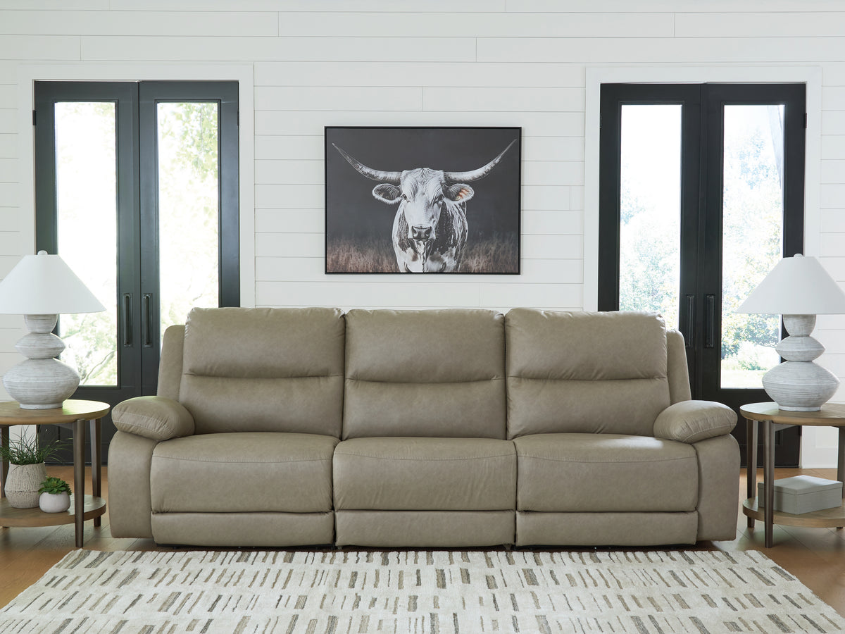 Lullora Furniture - Ashley Furniture - Narwhal Place Sectional - 5-Piece Power Reclining Sectional / Pebble - PC99201S8