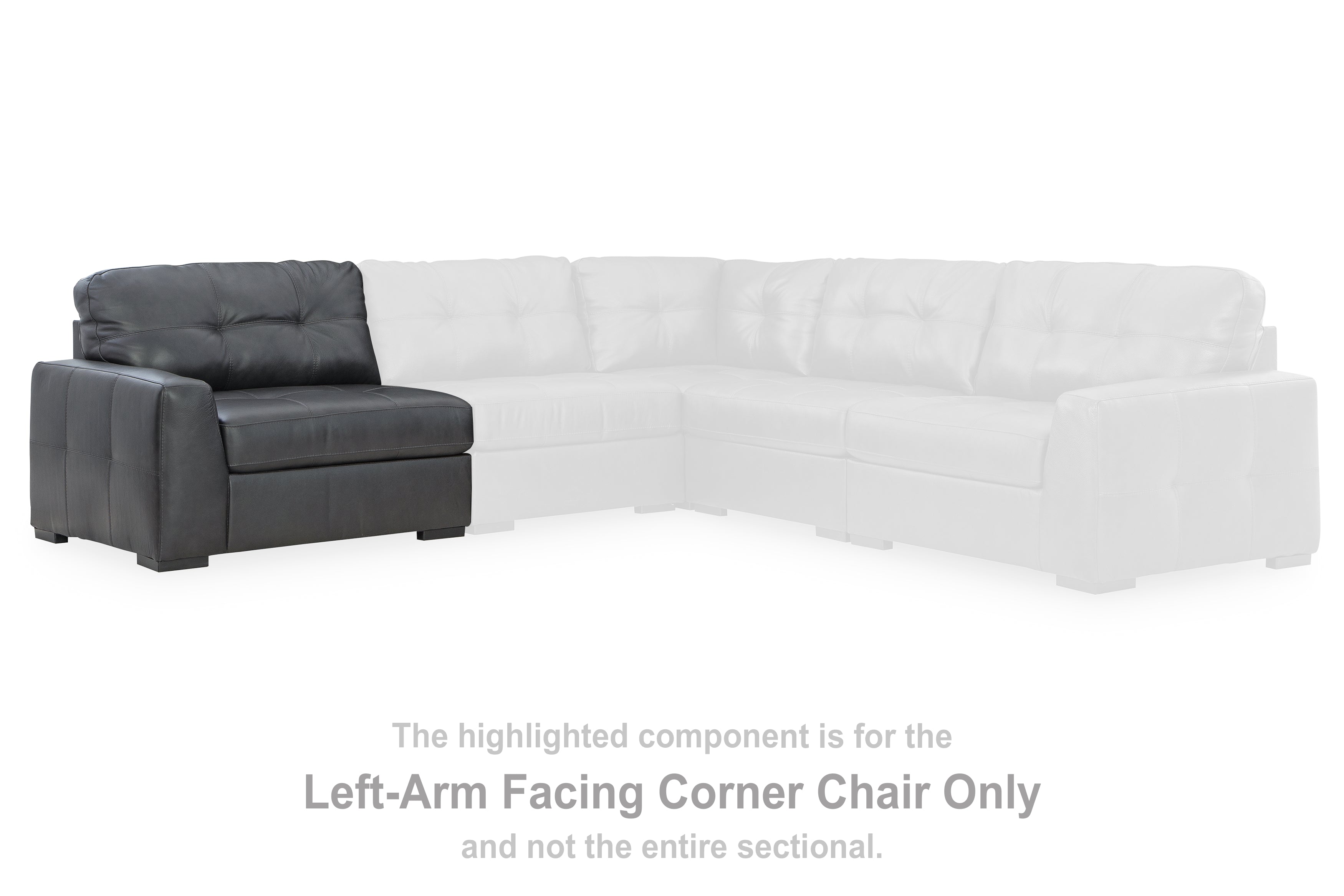Lullora Furniture - Ashley Furniture - Brindley Pier Sectional - LAF Corner Chair / Fog - 9950364