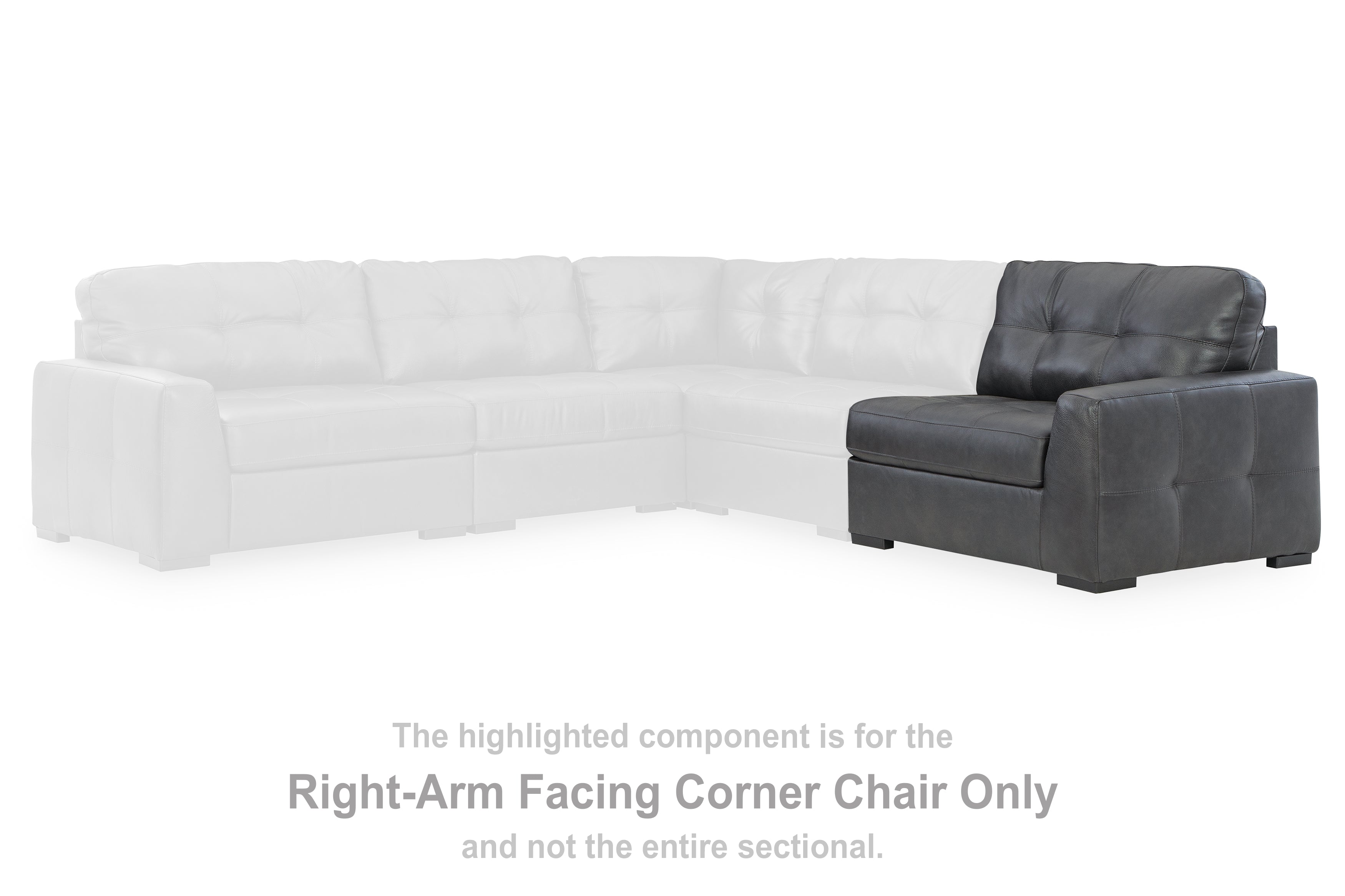 Lullora Furniture - Ashley Furniture - Brindley Pier Sectional - RAF Corner Chair / Fog - 9950365