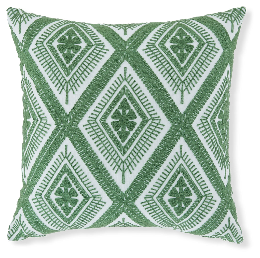 Lullora Furniture - Ashley Furniture - Bellvale Pillows - Pillow / Green/White - A1001028P