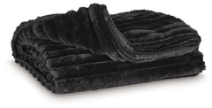 Lullora Furniture - Ashley Furniture - Alsonwell Throw (Set of 3) - Throw (3/CS) / Black - A1001083