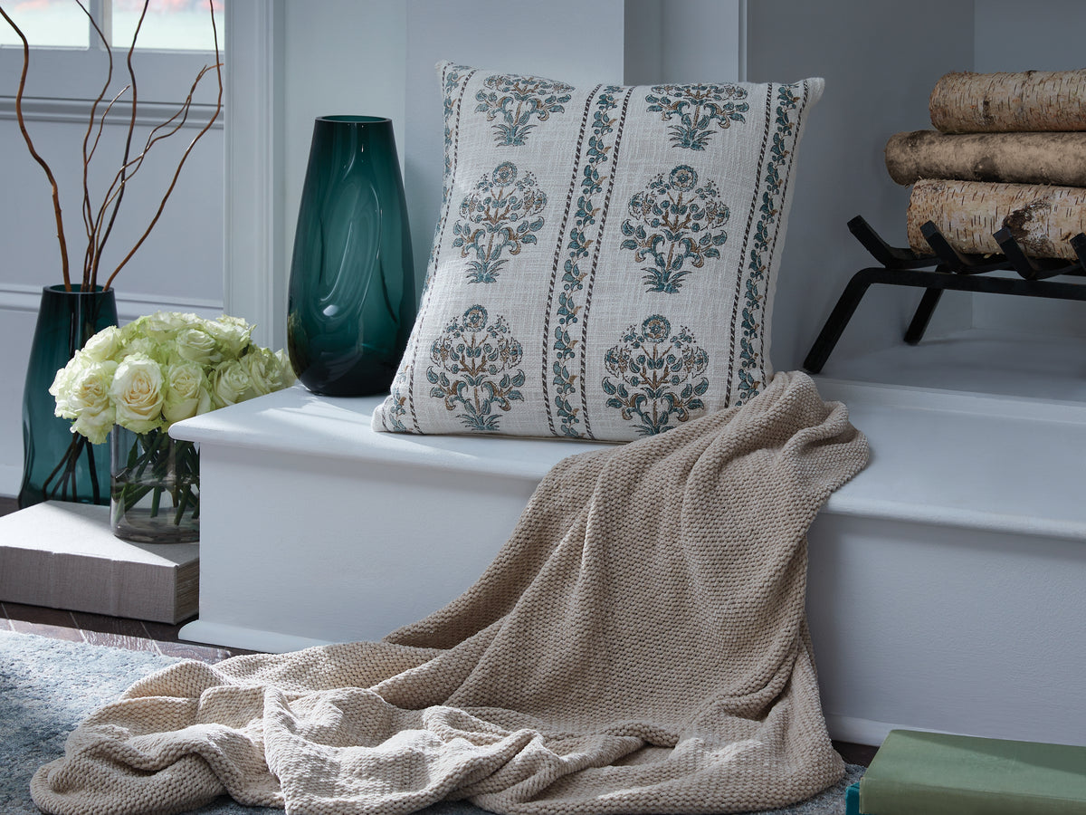 Lullora Furniture - Ashley Furniture - Paulmour Pillows - Pillow (4/CS) / Ivory/Green/Brown - A1001105