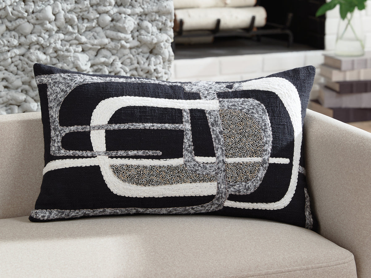 Lullora Furniture - Ashley Furniture - Gavrileigh Pillows - Pillow (4/CS) / Black/Gray/Ivory - A1001113