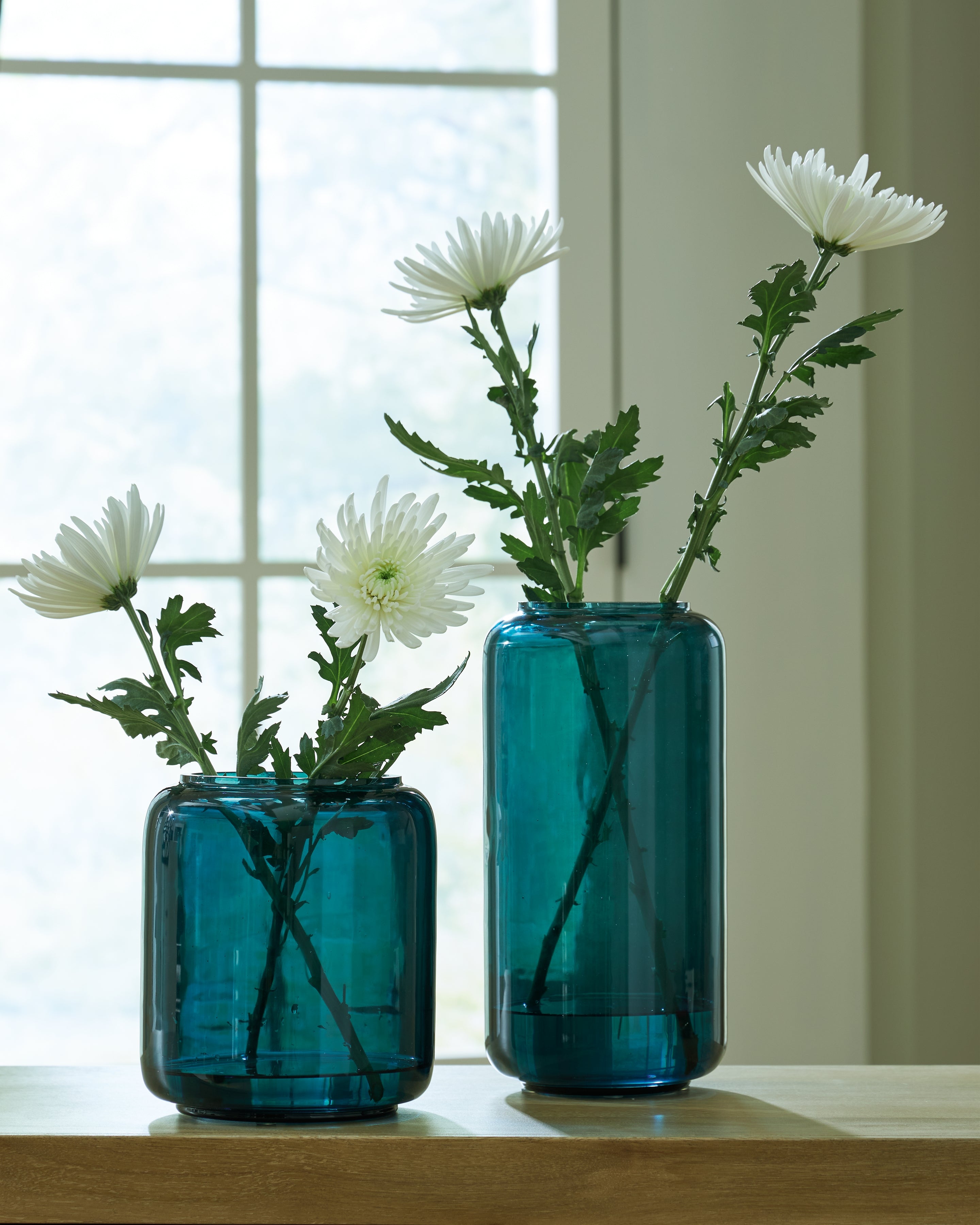 Lullora Furniture - Ashley Furniture - Inisland Vase - Vase Set (Set of 2) / Teal - A2000797A1