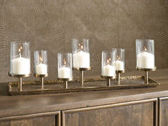 Lullora Furniture - Ashley Furniture - Wallmond Candle Holder - Candle Holder / Antique Brass Finish - A2000820