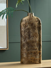 Lullora Furniture - Ashley Furniture - Wallmond Vase - Vase / Antique Brass Finish - A2000821