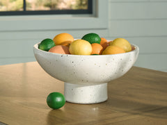 Lullora Furniture - Ashley Furniture - Dallinworth Bowl - Bowl / White/Black - A2000833
