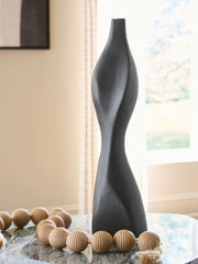 Lullora Furniture - Ashley Furniture - Judsen Vase - Vase / Black - A2000836