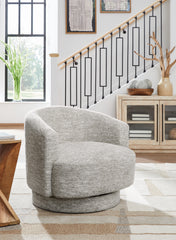 Lullora Furniture - Ashley Furniture - Wardsor Swivel Accent Chair - Swivel Accent Chair / Stone - A3000731