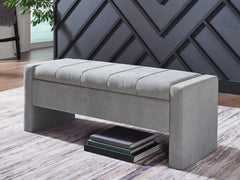 Lullora Furniture - Ashley Furniture - Akselman Storage Bench - Storage Bench / Gray / 50"W x 19"D x 19"H - A3000744