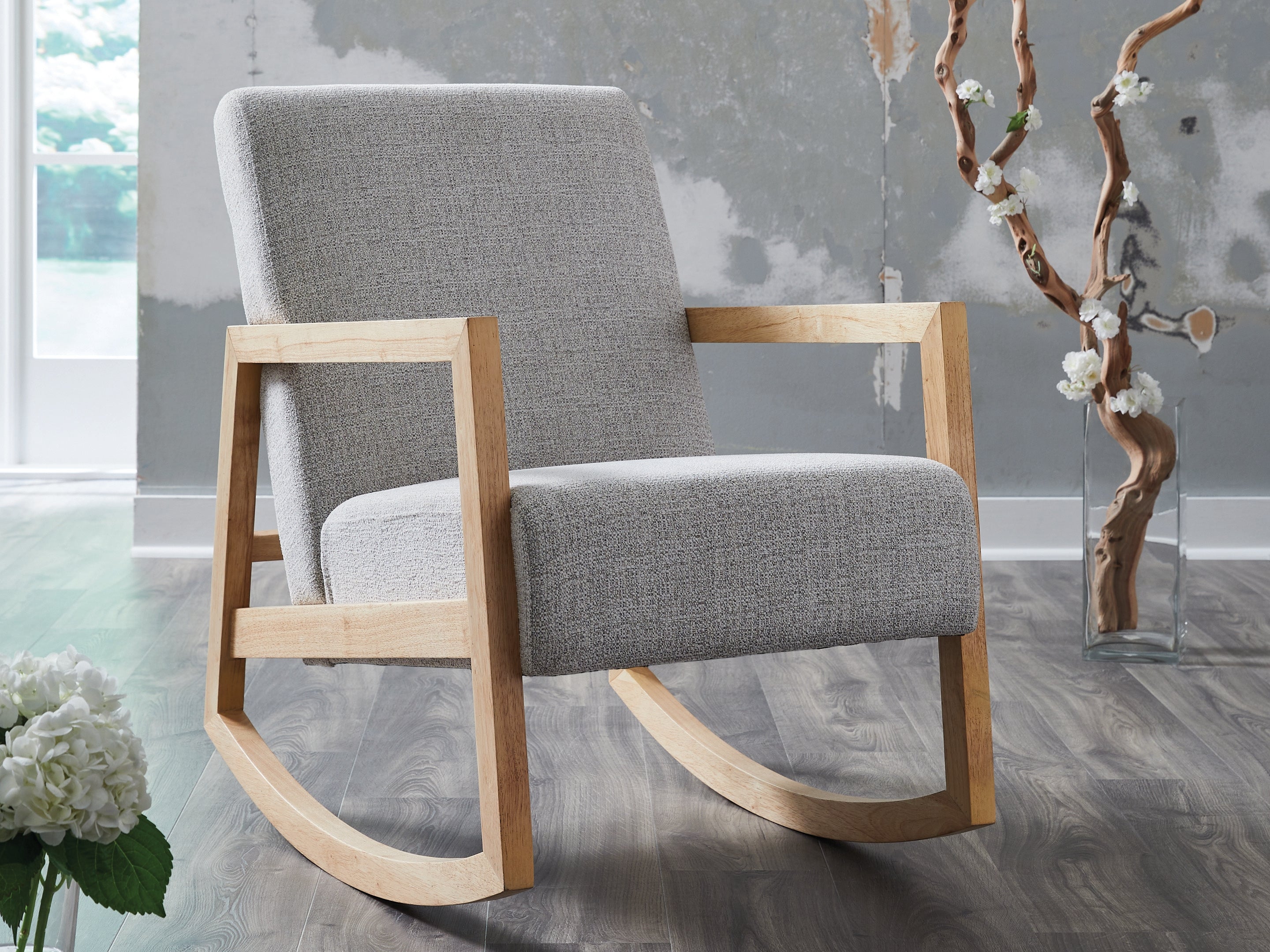 Lullora Furniture - Ashley Furniture - Wychworth Accent Chair - Accent Chair / Gray/Natural - A3000745