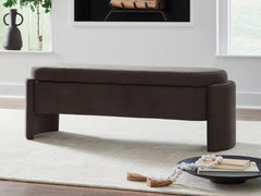 Lullora Furniture - Ashley Furniture - Vavuniya Storage Bench - Storage Bench / Brown / 56"W x 19"D x 19"H - A3000750