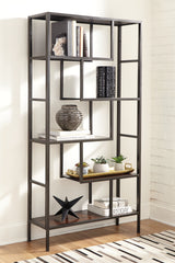 Lullora Furniture - Ashley Furniture - Frankwell Bookcase - Bookcase / Brown/Black - A4000021