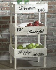 Lullora Furniture - Ashley Furniture - Yulton Bookcase - Storage Shelf / Antique White - A4000091