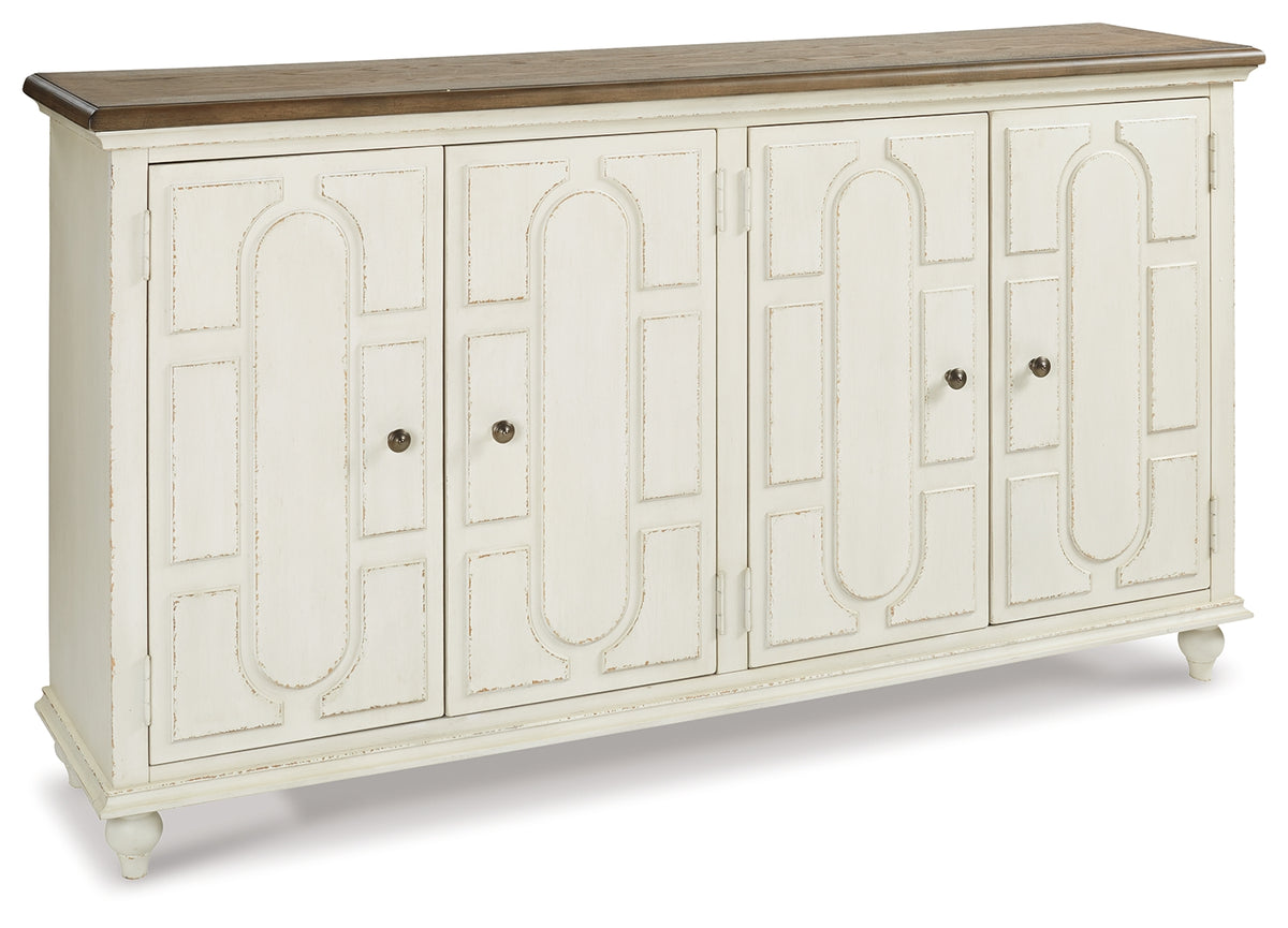 Lullora Furniture - Ashley Furniture - Roranville Accent Cabinet - Accent Cabinet / Antique White - A4000268