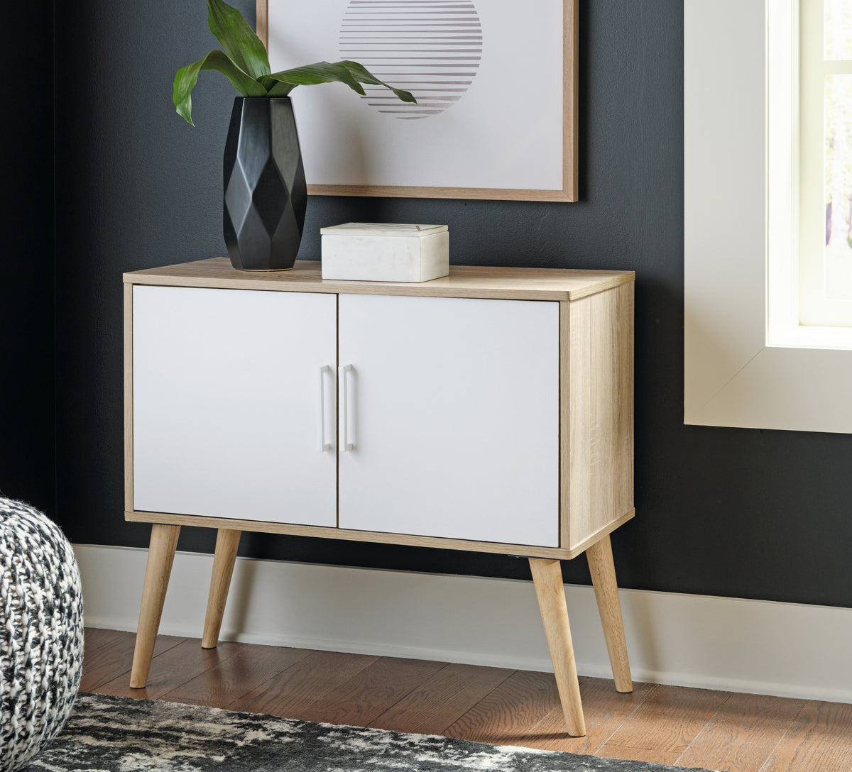 Lullora Furniture - Ashley Furniture - Orinfield Accent Cabinet - Accent Cabinet / Dark Brown - A4000399