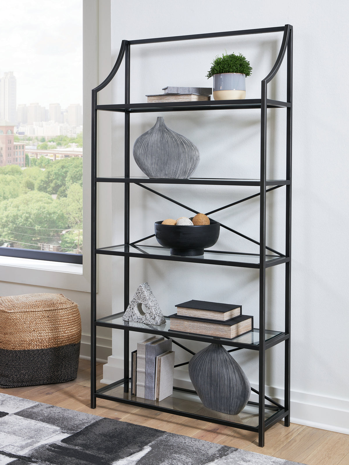 Lullora Furniture - Ashley Furniture - Dakerwell Bookcase - Bookcase / Antique Black - A4000557
