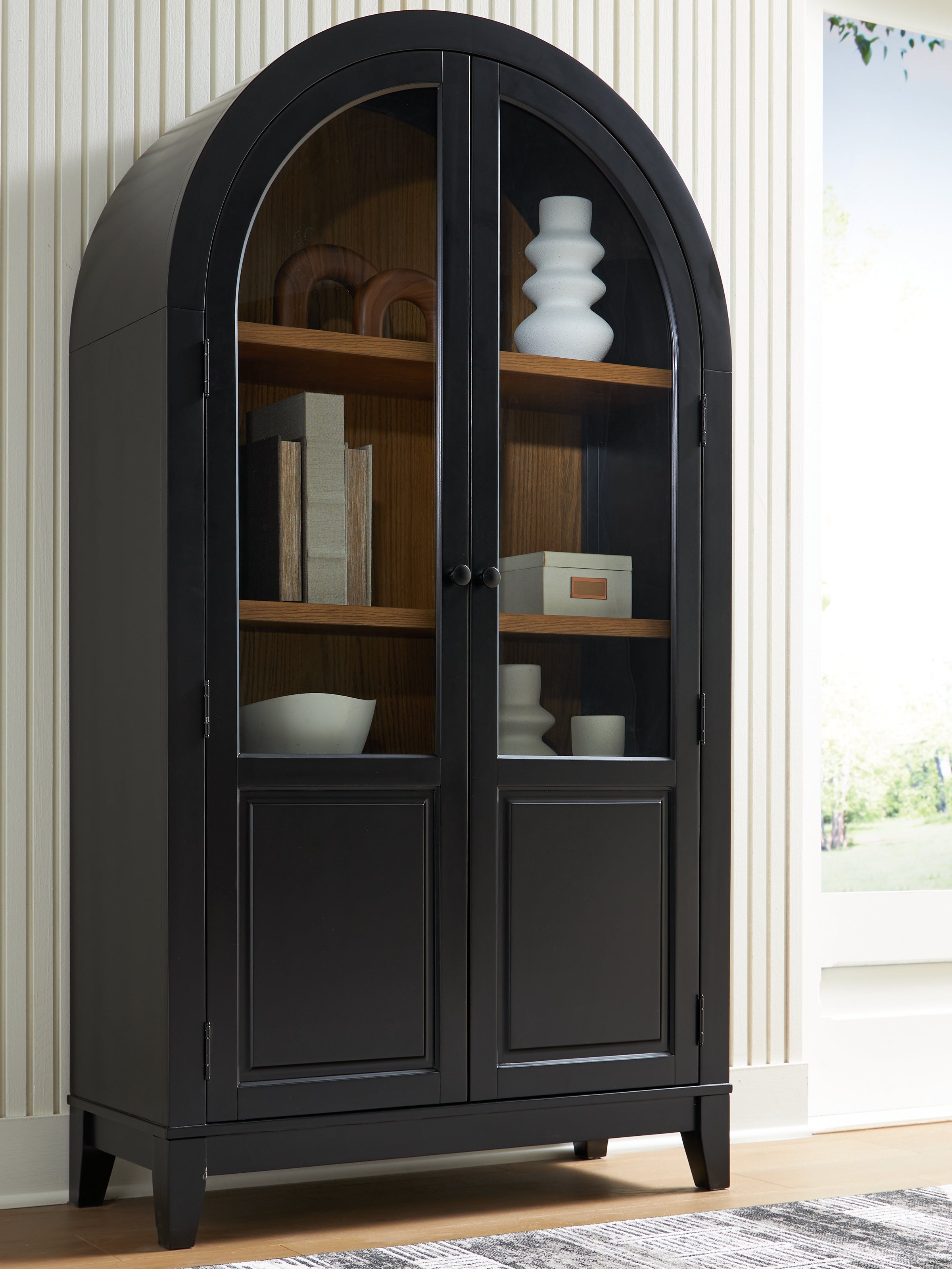 Lullora Furniture - Ashley Furniture - Dagandale Accent Cabinet - Accent Cabinet / Black/Natural - A4000599