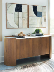 Lullora Furniture - Ashley Furniture - Fitzroy Accent Cabinet - Accent Cabinet / Brown/White - A4000688