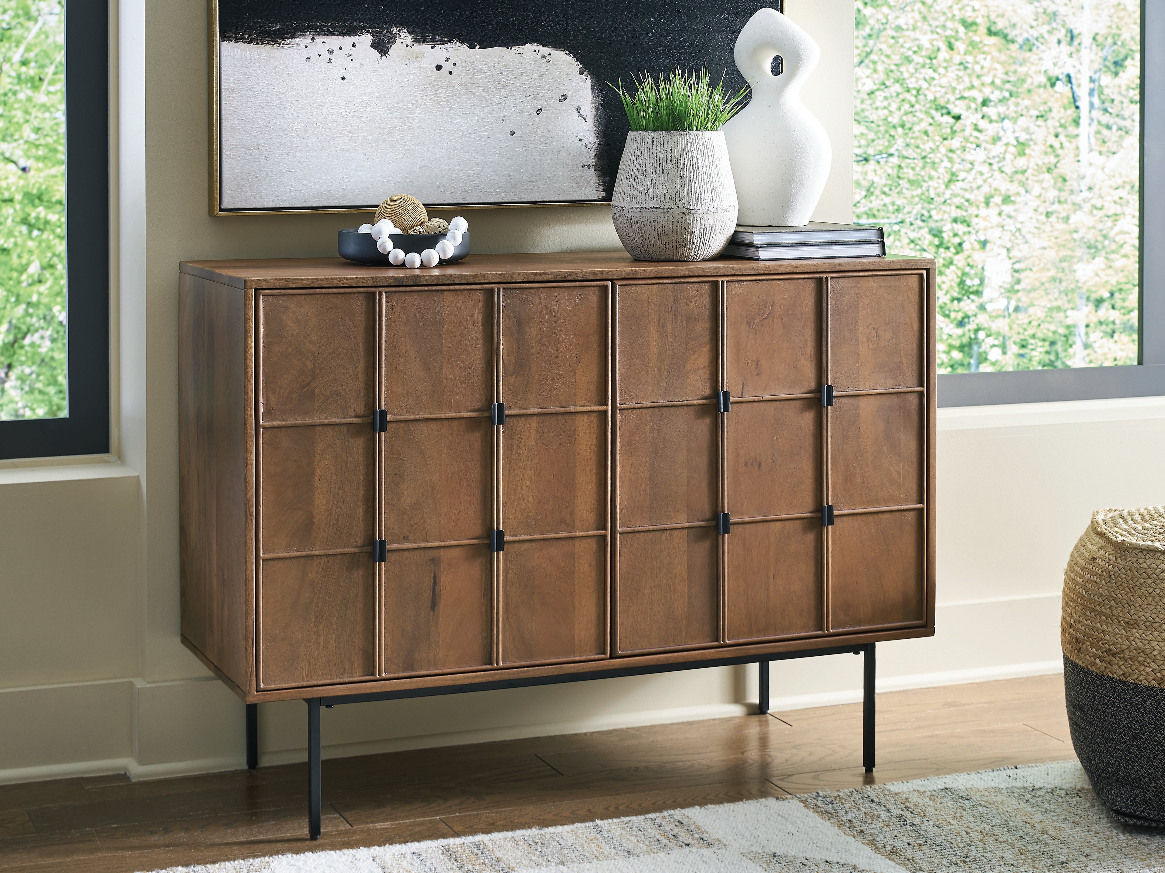 Lullora Furniture - Ashley Furniture - Juddins Accent Cabinet - Accent Cabinet / Brown - A4000692