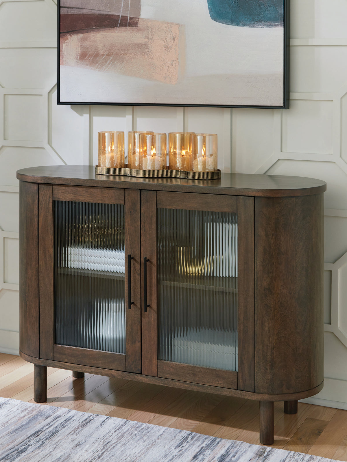 Lullora Furniture - Ashley Furniture - Mayridge Accent Cabinet - Accent Cabinet / Medium Brown - A4000694