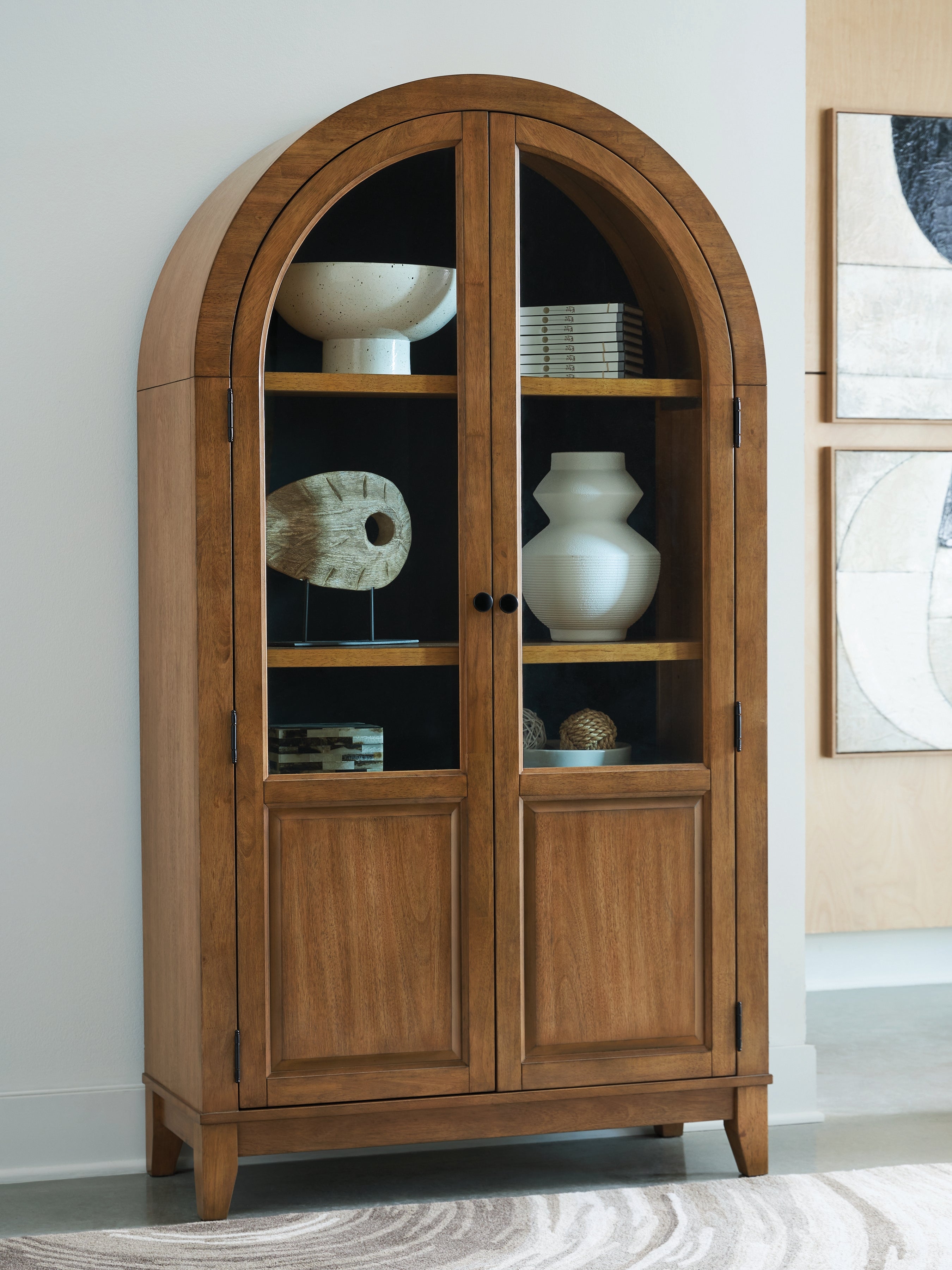 Lullora Furniture - Ashley Furniture - Dagandale Accent Cabinet - Accent Cabinet / Natural/Black - A4000705