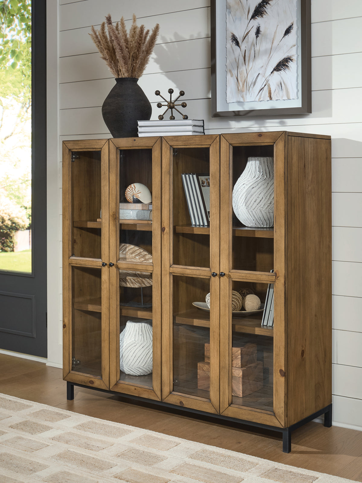 Lullora Furniture - Ashley Furniture - Wrenridge Accent Cabinet - Accent Cabinet / Gray Brown - A4000706