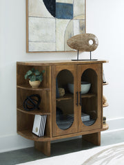 Lullora Furniture - Ashley Furniture - Niall Accent Cabinet - Accent Cabinet / Light Brown - A4000707