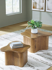 Lullora Furniture - Ashley Furniture - Abeford Accent Coffee Table (Set of 2) - Accent Cocktail TBL Set (Set of 2) / Brown - A4000711
