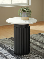 Lullora Furniture - Ashley Furniture - Wainstone Accent Table - Accent Table / Black/White - A4000724