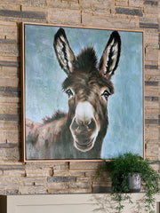 Lullora Furniture - Ashley Furniture - Landerton Wall Decor - Wall Art / Brown/Blue/White - A8000488