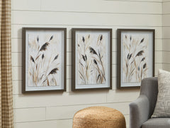 Lullora Furniture - Ashley Furniture - Honslow Wall Decor - Wall Art Set (3/CN) / Brown/Black/White - A8000506
