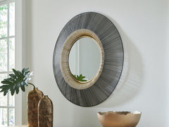 Lullora Furniture - Ashley Furniture - Dallmen Mirror - Accent Mirror / Black/Gold Finish - A8010407