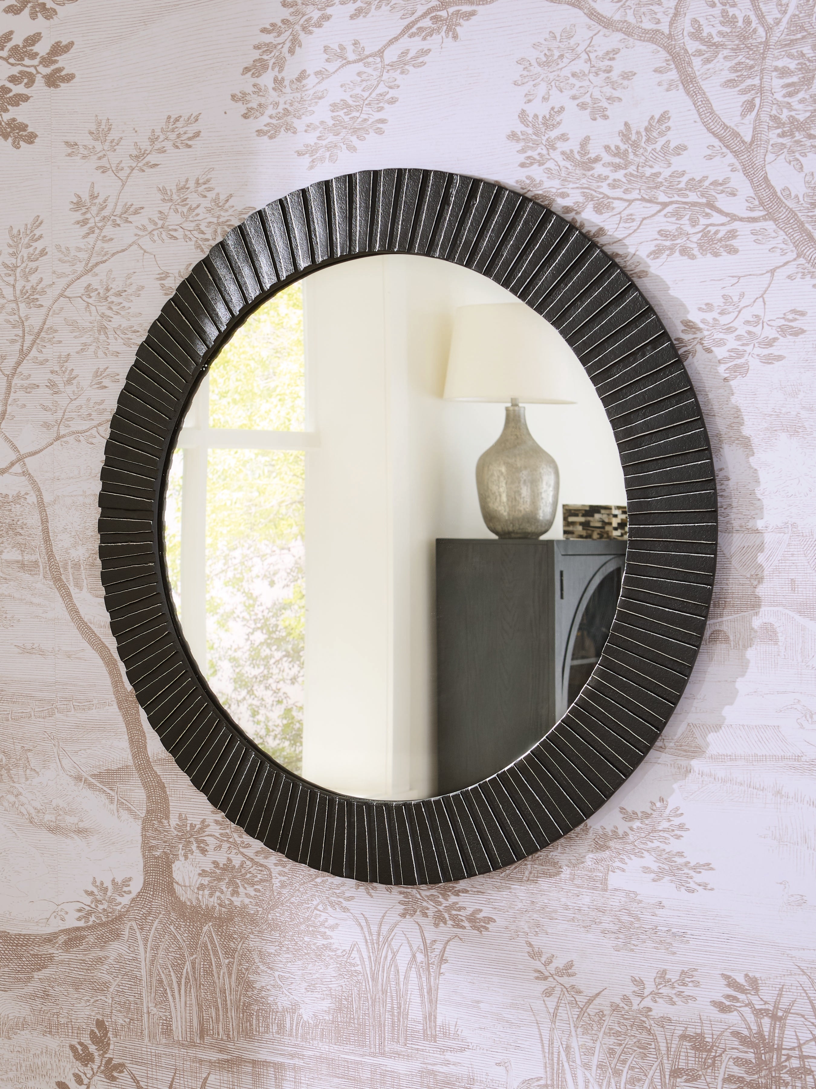 Lullora Furniture - Ashley Furniture - Ozias Mirror - Accent Mirror / Black - A8010417