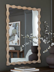 Lullora Furniture - Ashley Furniture - Acelmore Mirror - Accent Mirror / Light Brown - A8010420