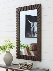 Lullora Furniture - Ashley Furniture - Advin Mirror - Accent Mirror / Dark Brown - A8010428