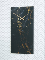 Lullora Furniture - Ashley Furniture - Teague Wall Decor - Wall Clock / Black/Gold Finish - A8010430