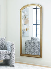 Lullora Furniture - Ashley Furniture - Fintan Mirror - Floor Mirror / Gold Finish - A8010436