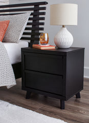 Lullora Furniture - Ashley Furniture - Danziar Bedroom - Full Panel Bed / Black - B1013B20