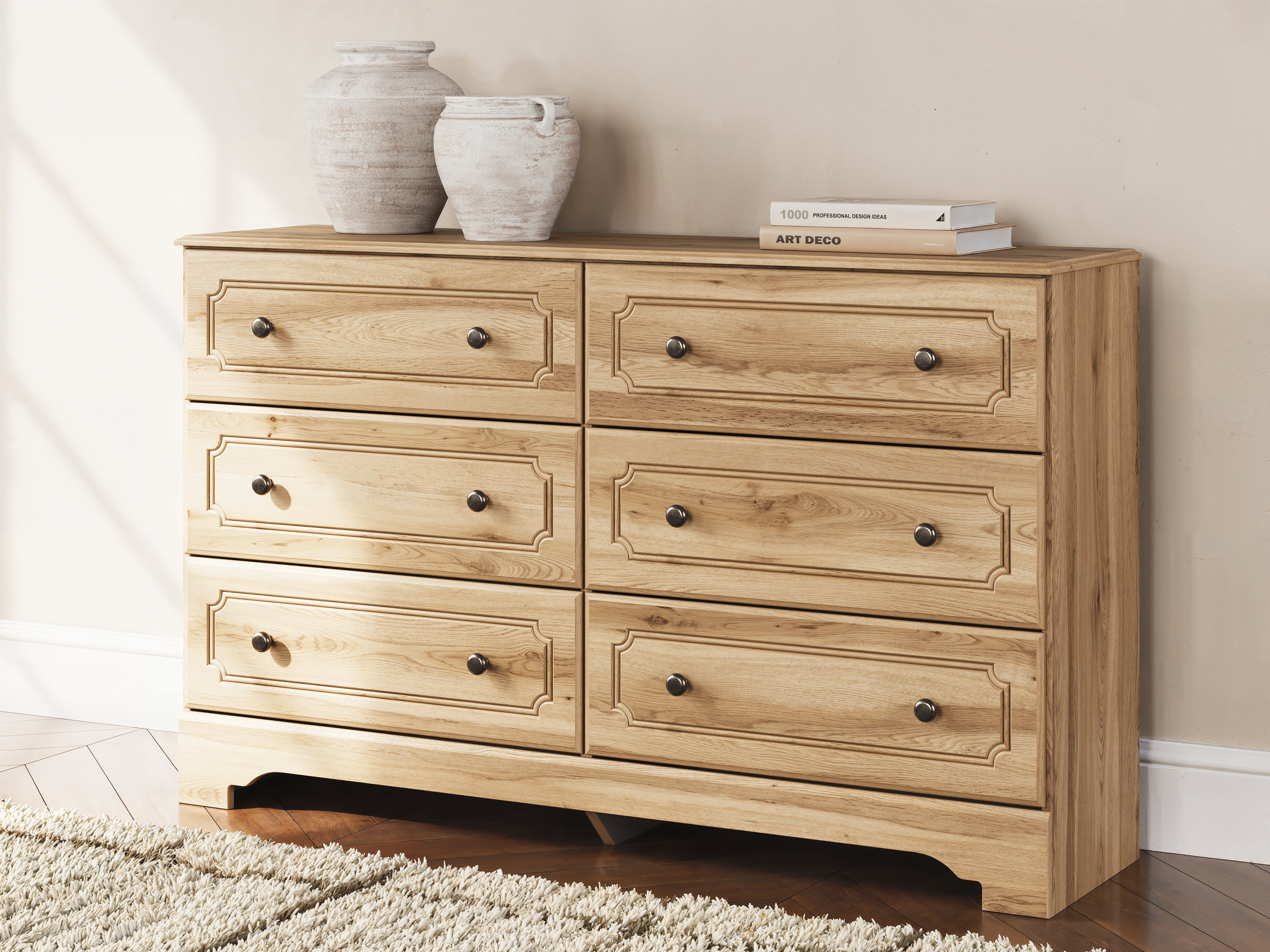 Lullora Furniture - Ashley Furniture - Aleaport Bedroom - King Panel Bed / Warm Brown - PCB1075B8