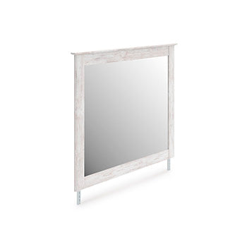 Lullora Furniture - Ashley Furniture - Makidern Bedroom - Bedroom Mirror / Whitewash - PCB1171-36