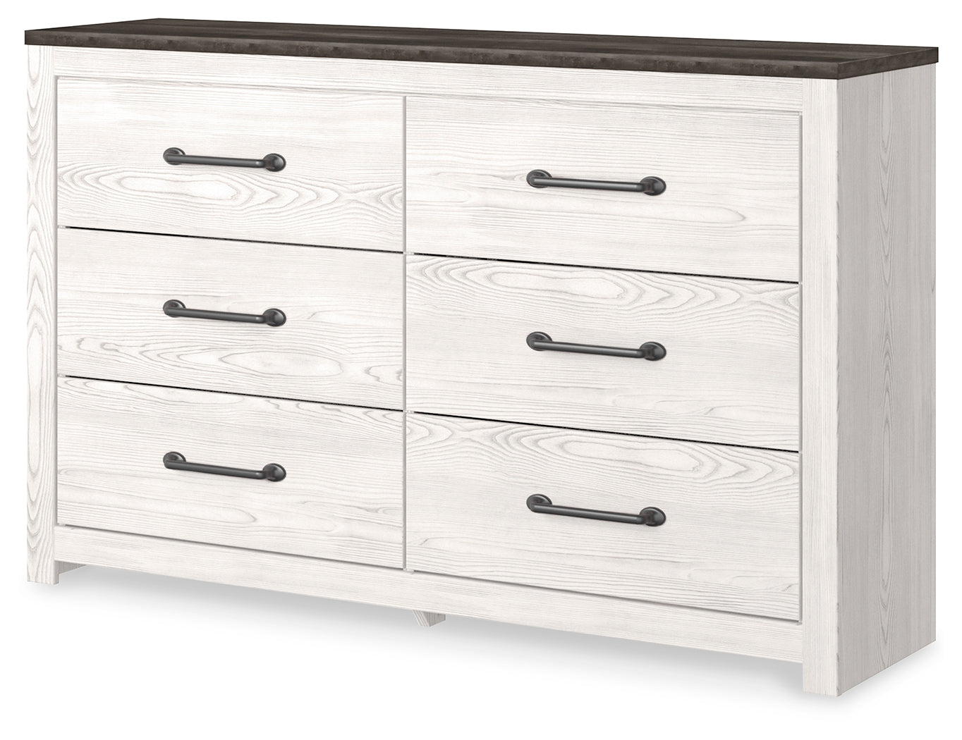 Lullora Furniture - Ashley Furniture - Gerridan Bedroom - Six Drawer Dresser / White/Gray - B1190-31