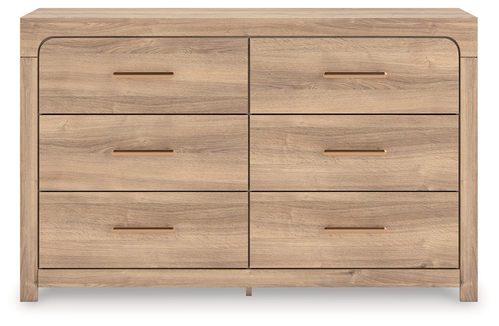Lullora Furniture - Ashley Furniture - Kinlanni Bedroom - Six Drawer Dresser / Tan - PCB1360-31