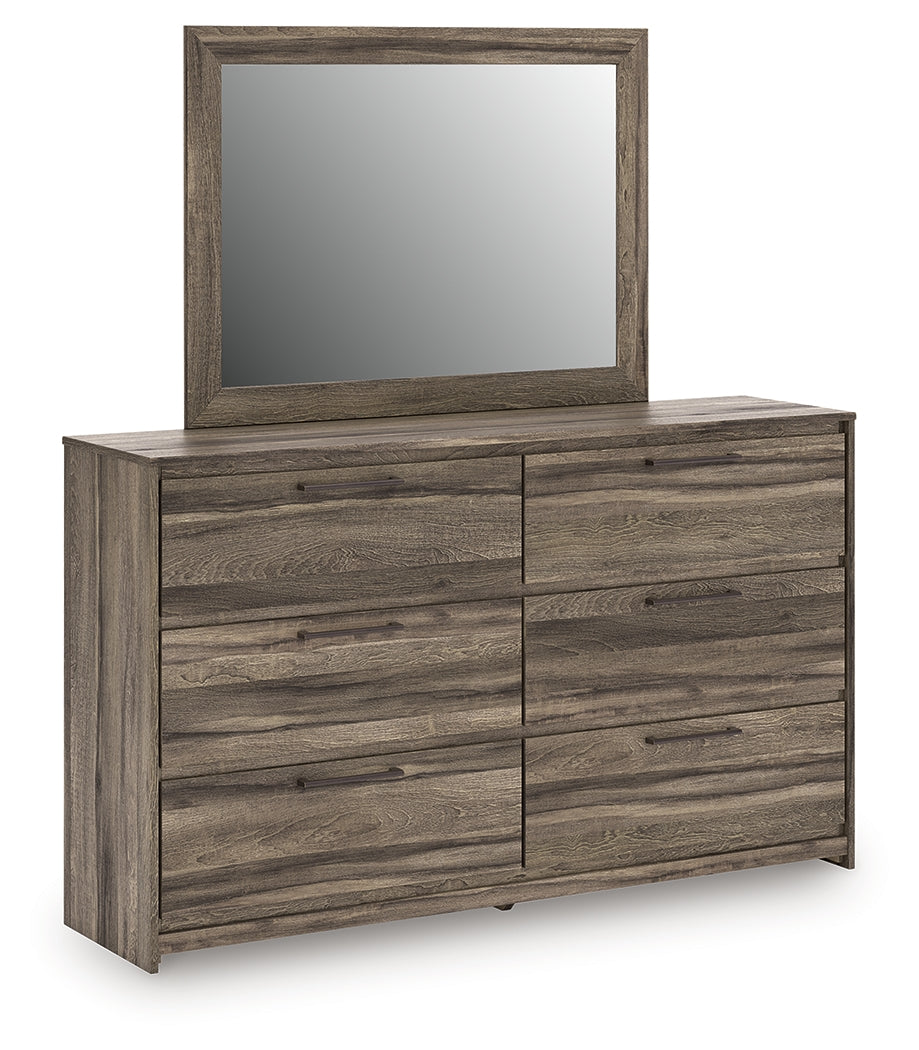 Lullora Furniture - Ashley Furniture - Elbrim Bedroom - Dresser and Mirror / Brown - PCB2005B1