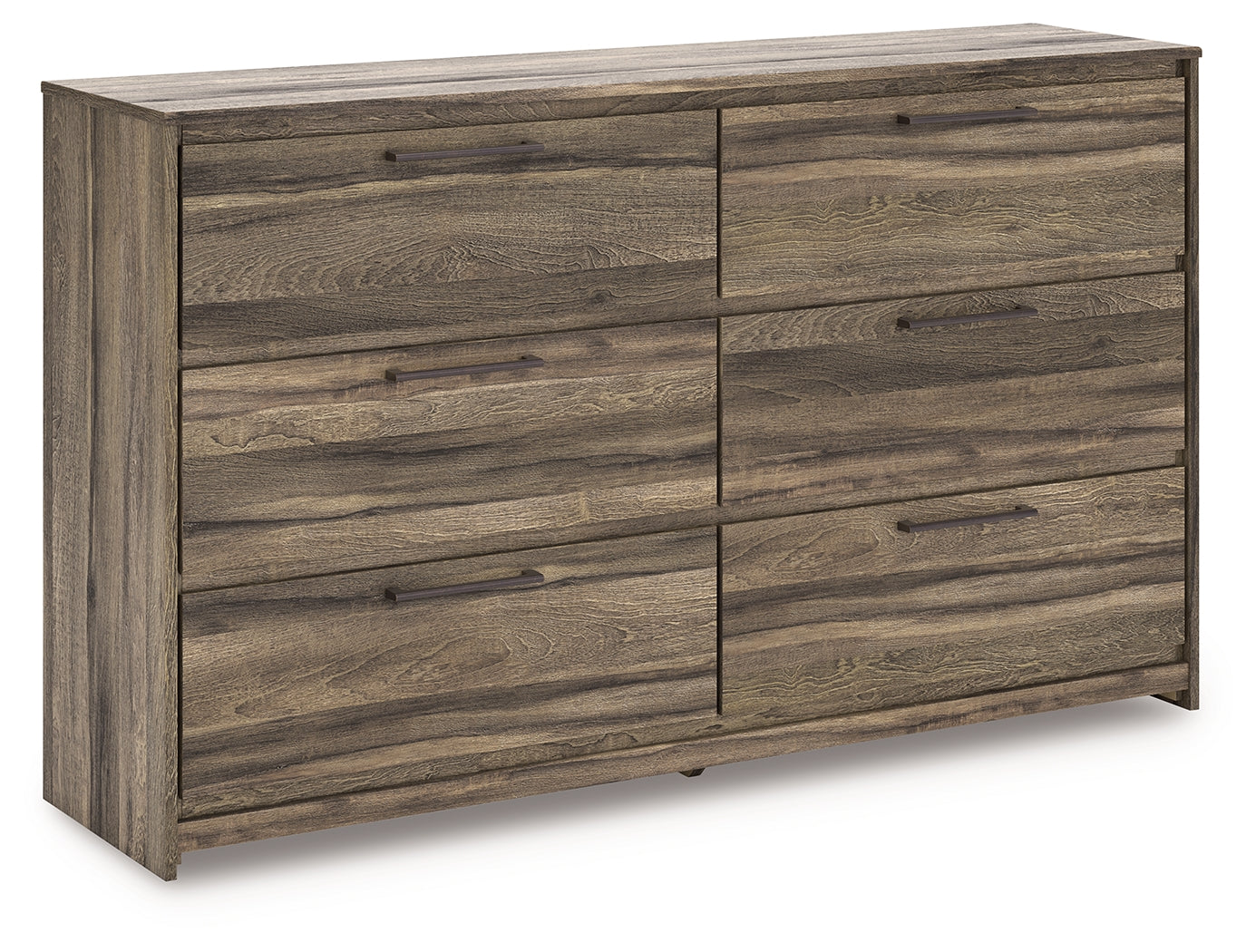 Lullora Furniture - Ashley Furniture - Elbrim Bedroom - Six Drawer Dresser / Brown - PCB2005-31