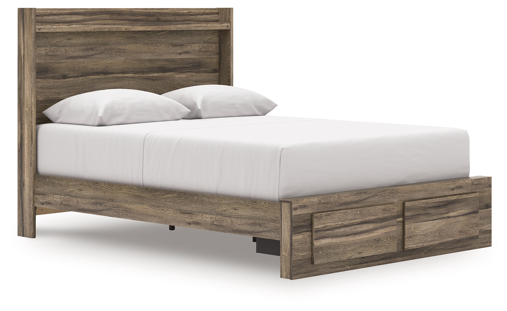 Lullora Furniture - Ashley Furniture - Elbrim Bedroom - Queen Panel Storage Bed / Brown - PCB2005B4